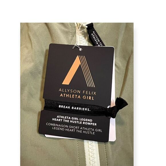 NWT!! Athleta Girl Legend Heart The Hustle Romper Sleeveless Size XL/14 - Picture 4 of 7